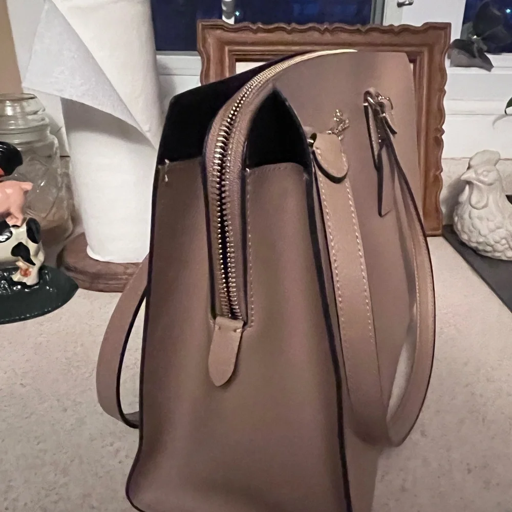 Coach Pebbled Leather Tote in Blush Pink - Picture 4 of 6